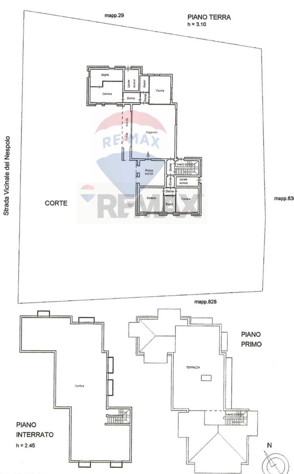Pianta 2D - Villa Montignoso - floor plans 1