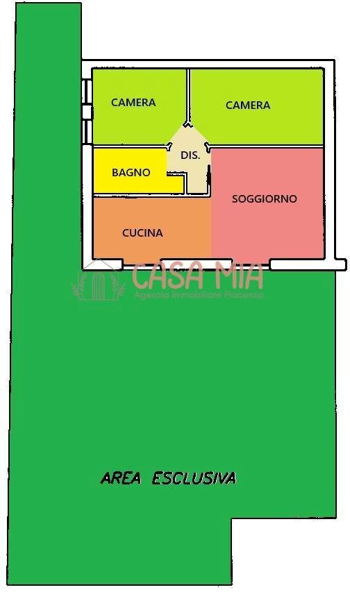 Foto 27 - Trilocale via roma, Rottofreno - planimetria 1