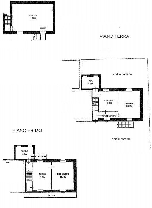 Rustic via Cesare Pavese, 3, Piasco - floor plans 1