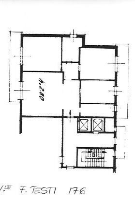 Trilocale viale Fulvio Testi, 176, Cinisello Balsamo - planimetria 1