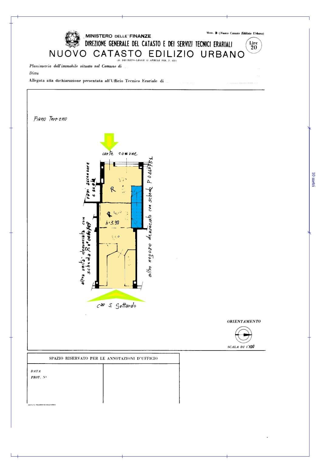 Shop via Pavia, Milano - floor plans 1