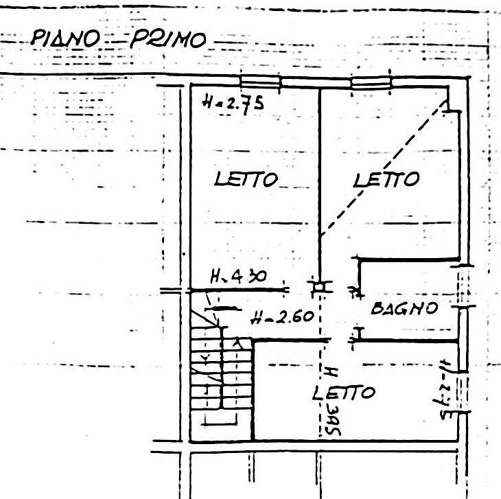 Independent house via dell'Industria, 80, Bologna (neighborhood San Vitale) - floor plans 1