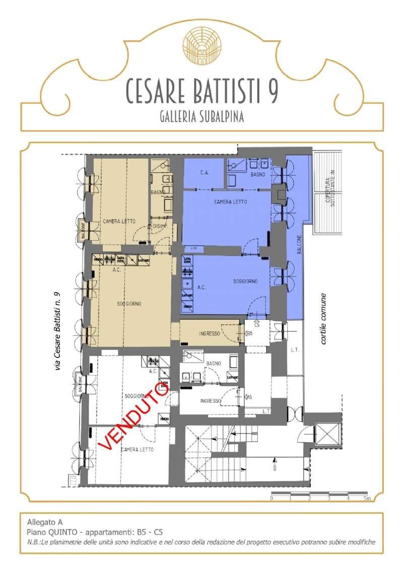 2025-09-23_cesare battisti-5_page-0001 - Bilocale via Cesare Battisti, 9, Torino (zona Centro) - planimetria 1