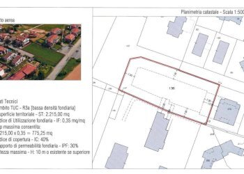 Planimetria - Terreno edificabile via Belvedere, 5, Bernareggio - foto 1
