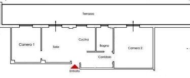 Three-room apartment via Antonio Burlando, 5A, Genova (neighborhood Staglieno) - floor plans 1