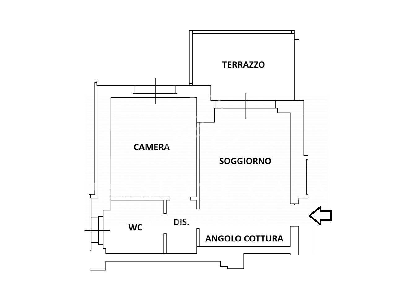 Foto 19 - Bilocale via San Rocco
 
8, Segrate - planimetria 1