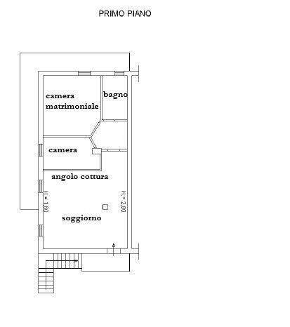 planimetria - Appartamento via delle rimembranze 14, Casalincontrada - planimetria 1