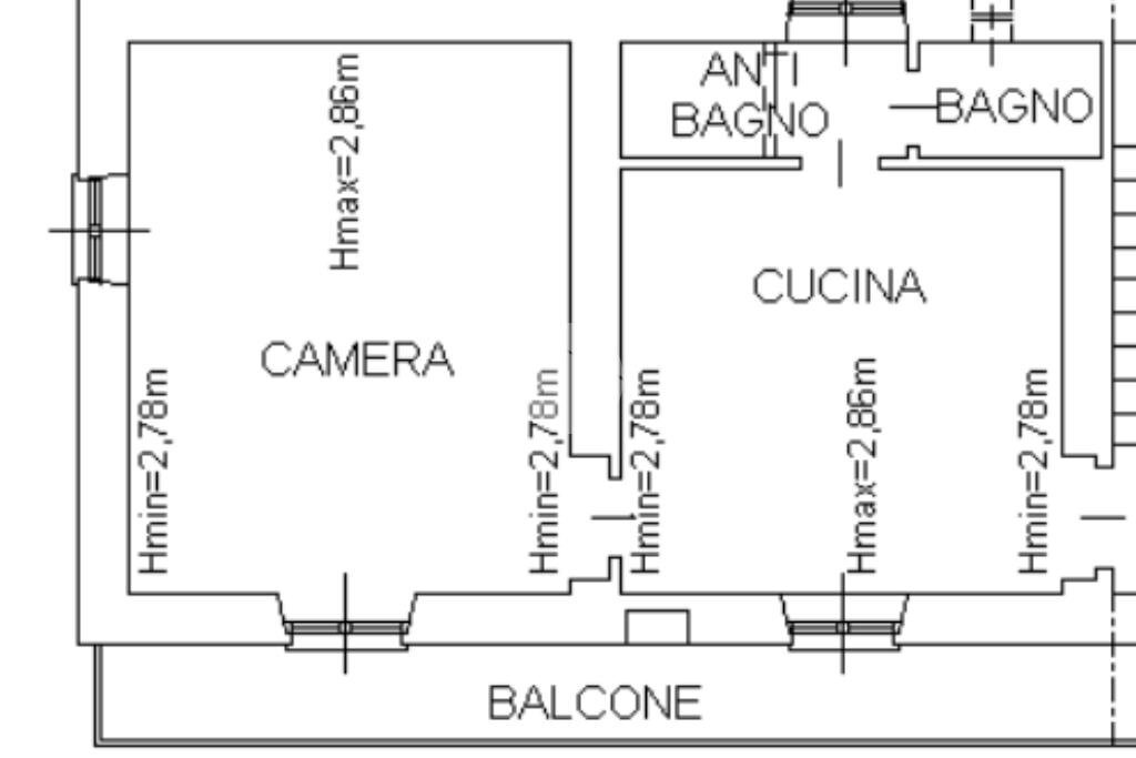 Bilocale Via stazione, None - planimetria 1