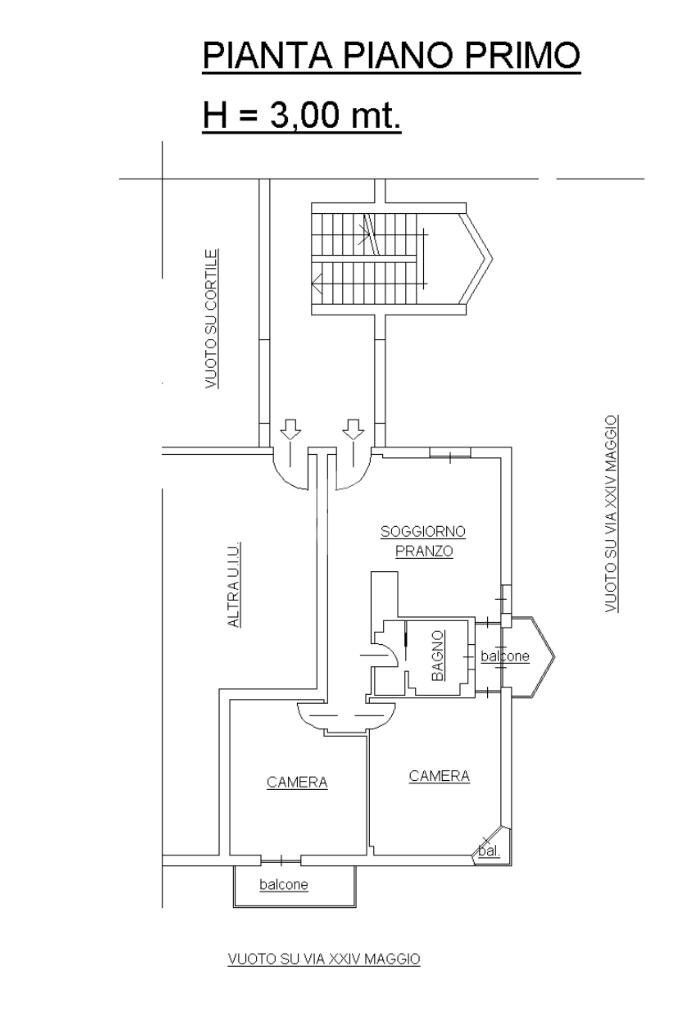 Three-room apartment Via XXIV maggio, Trofarello - floor plans 1
