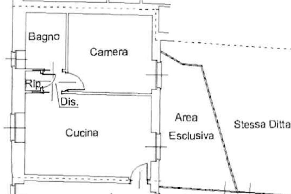 Bilocale Vicolo Ortigara, Rivoli - planimetria 1