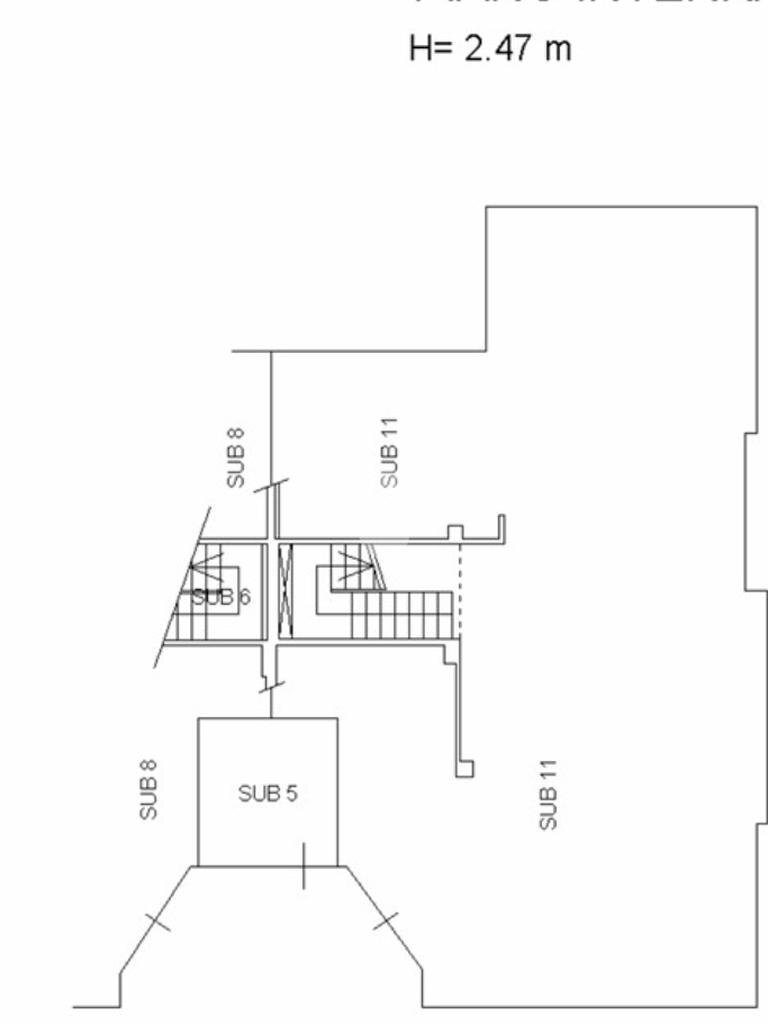 Portion of a house Viale paradiso, Rivarossa - floor plans 1