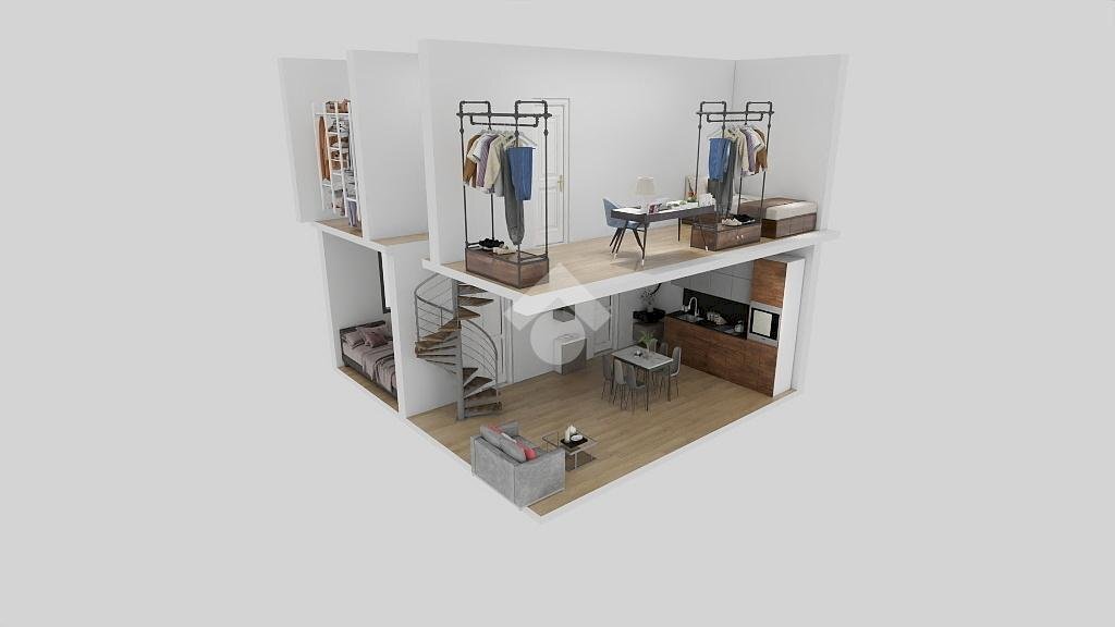 Four-room apartment Via Lodovico Montegani, Milano - floor plans 1