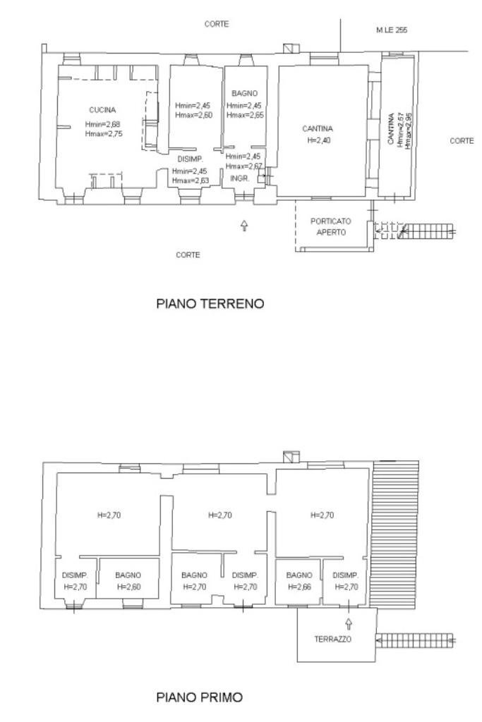 Casa indipendente Borgata Pesiglione, Bene Vagienna - planimetria 1