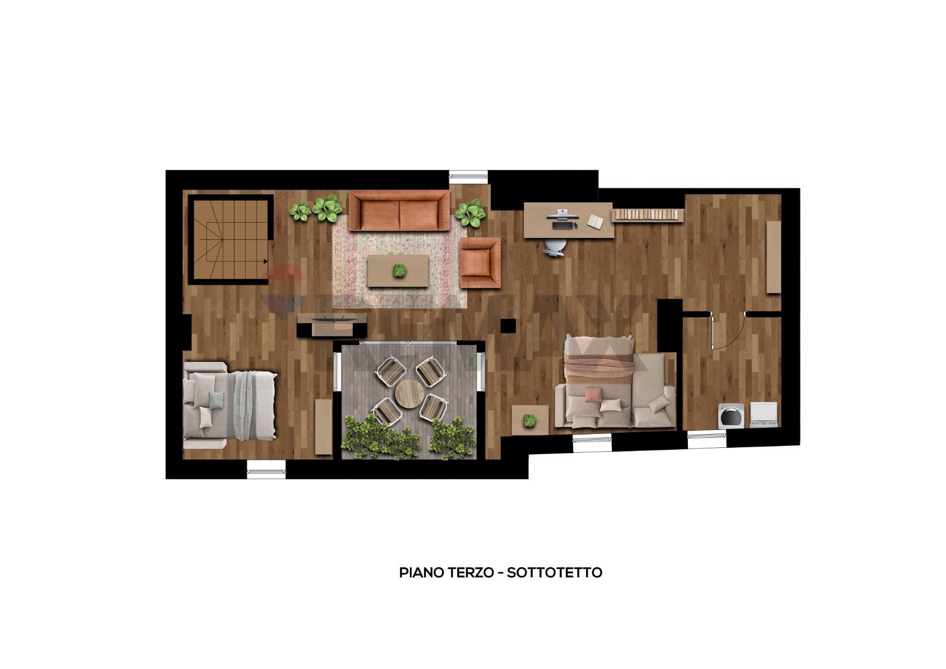 Pianta 3D - Apartment Solto Collina - photo 3