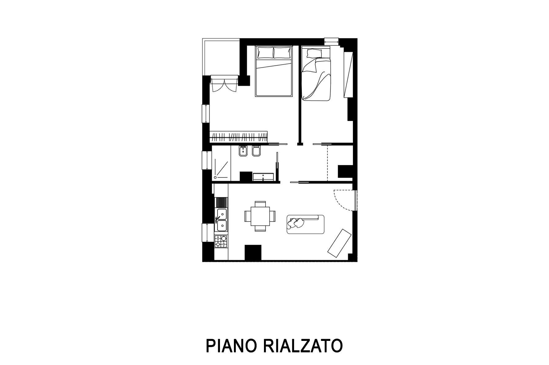 Foto 10 - Trilocale Viale Trento
 
SN, Pesaro - planimetria 1
