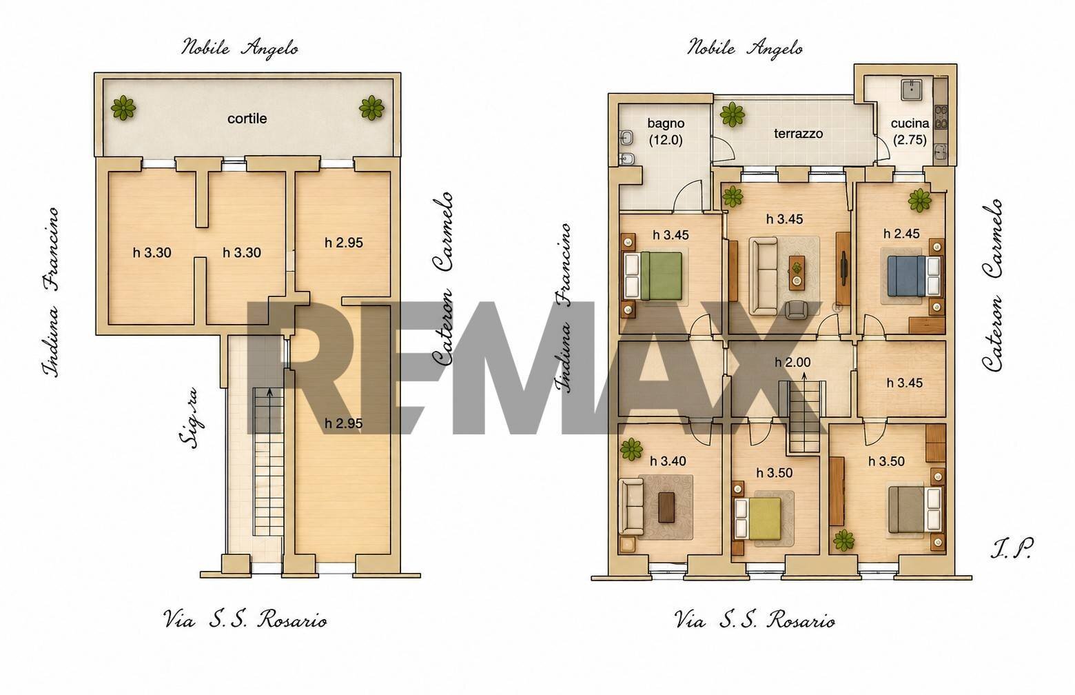 Pianta 2D - Appartamento Via Santissimo Rosario
 
44, Ragusa - planimetria 1