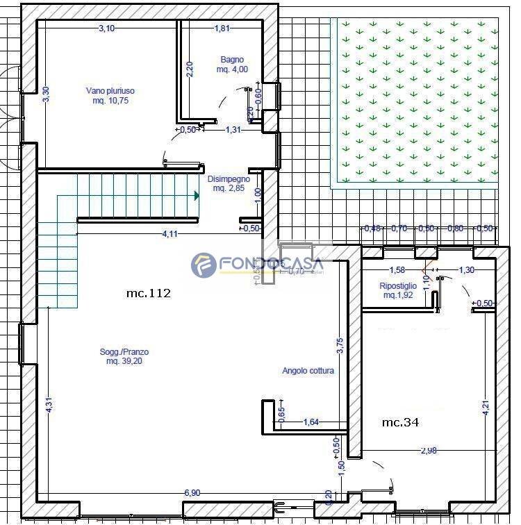 Foto 19 - Villa Via delle Piccinne
 
Snc, Vernole - planimetria 1