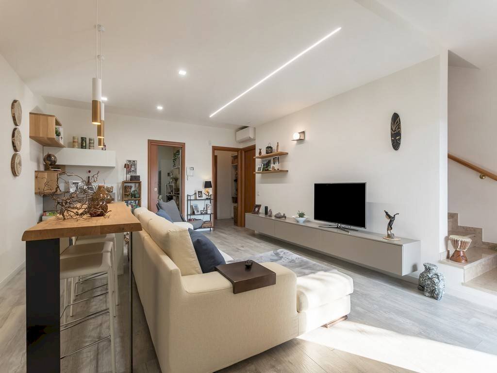 Salone - Terraced Villa via Nazionale, 66, San Paolo d'Argon - photo 1