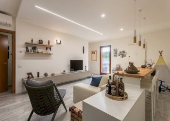 Salone - Villa a Schiera via Nazionale, 66, San Paolo d'Argon - foto 5