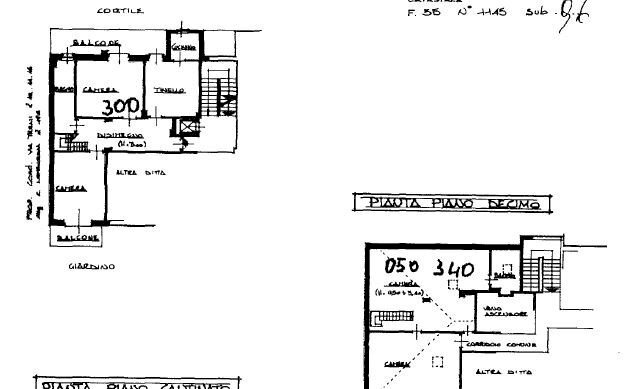 Apartment via Terni, 40, Torino - floor plans 1