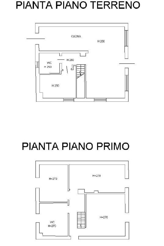 Independent house strada Villarello, 33, Ceva - floor plans 1