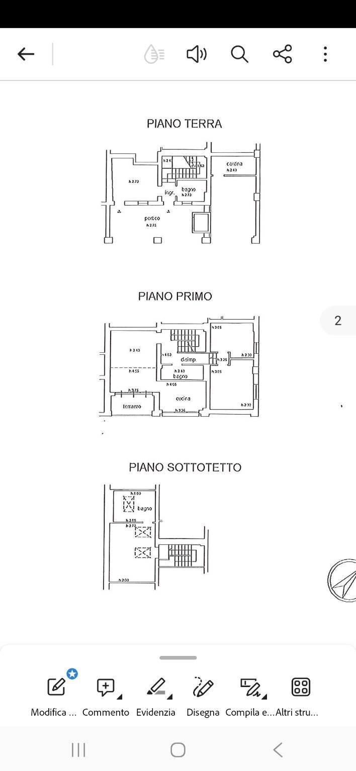 Casa indipendente via San Martino, Monte San Pietro - planimetria 1