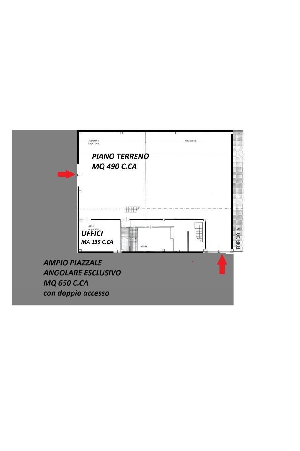 Capannone via Giovanni Amendola, Signa - planimetria 1