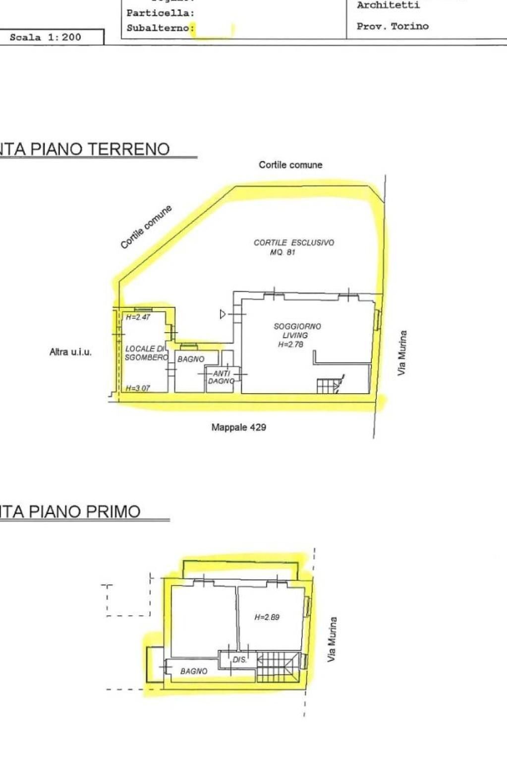 Villa via Murina, 12, Carmagnola - floor plans 1