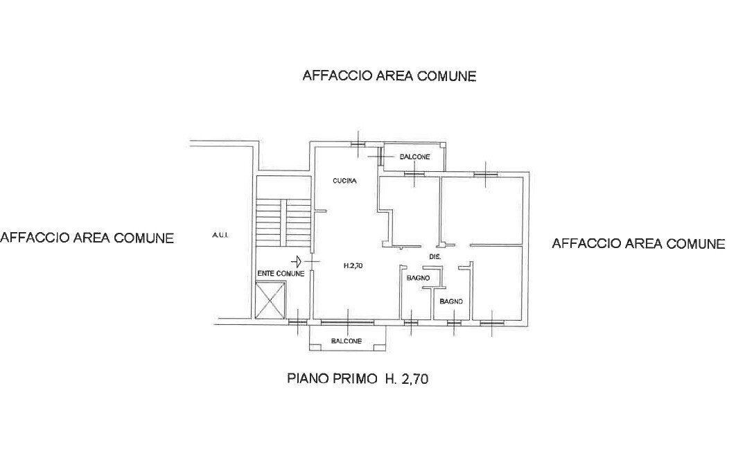Quadrilocale via del Gaggio, 8, Varese - planimetria 1