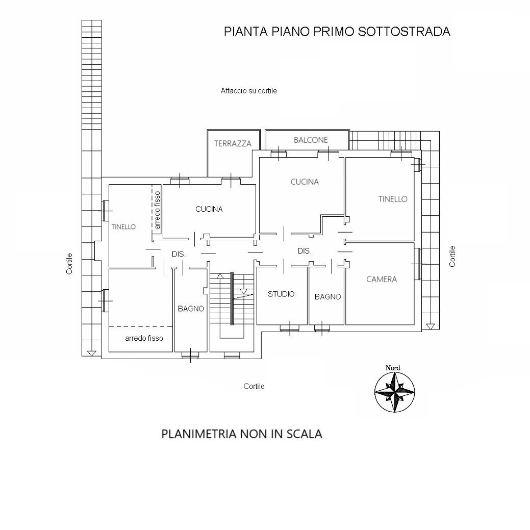 Villa Cascina San Rocco Ros, Cerrina Monferrato - planimetria 1
