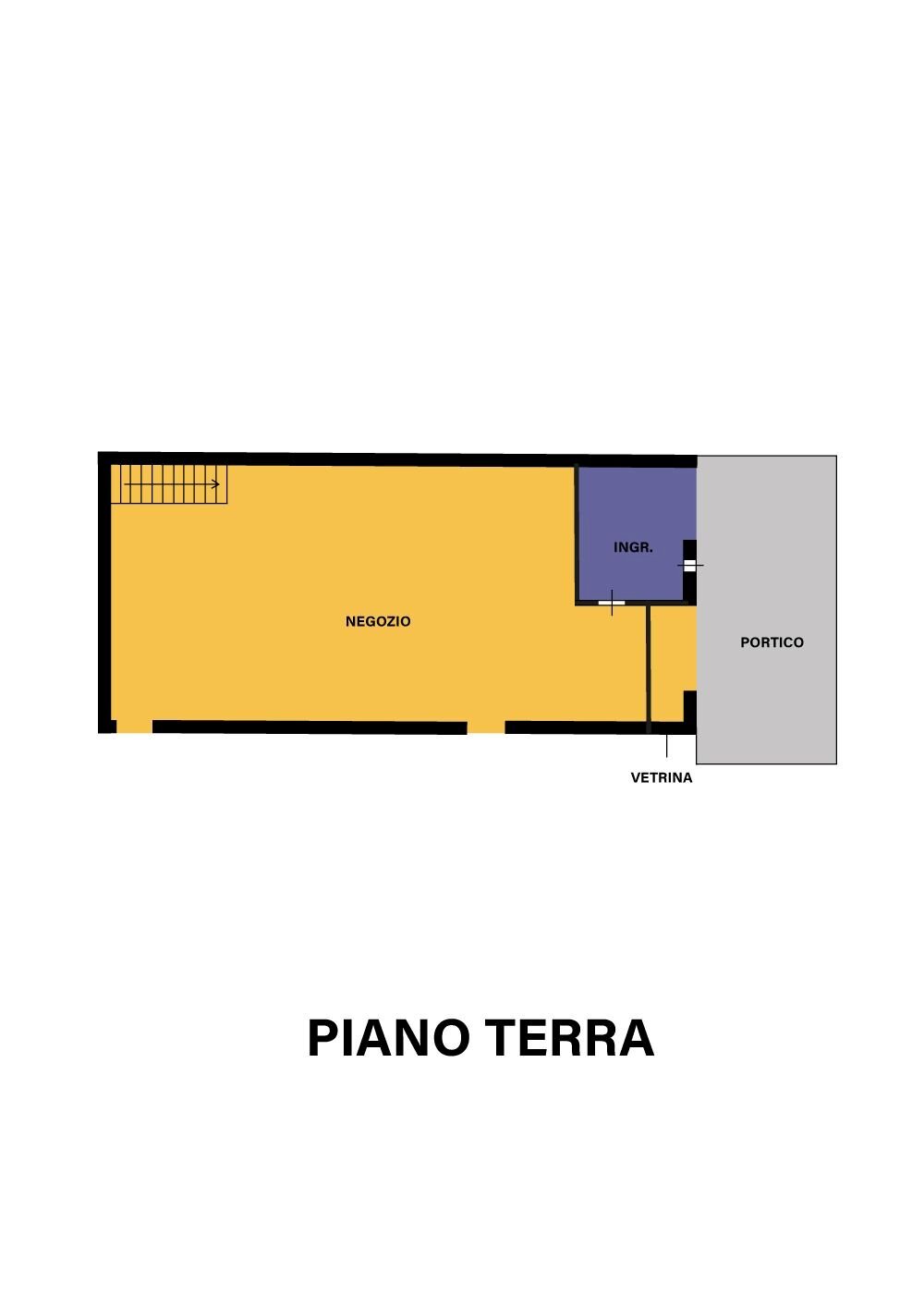 Negozio via Tullio Giorgetti, Bellaria-Igea Marina - planimetria 1