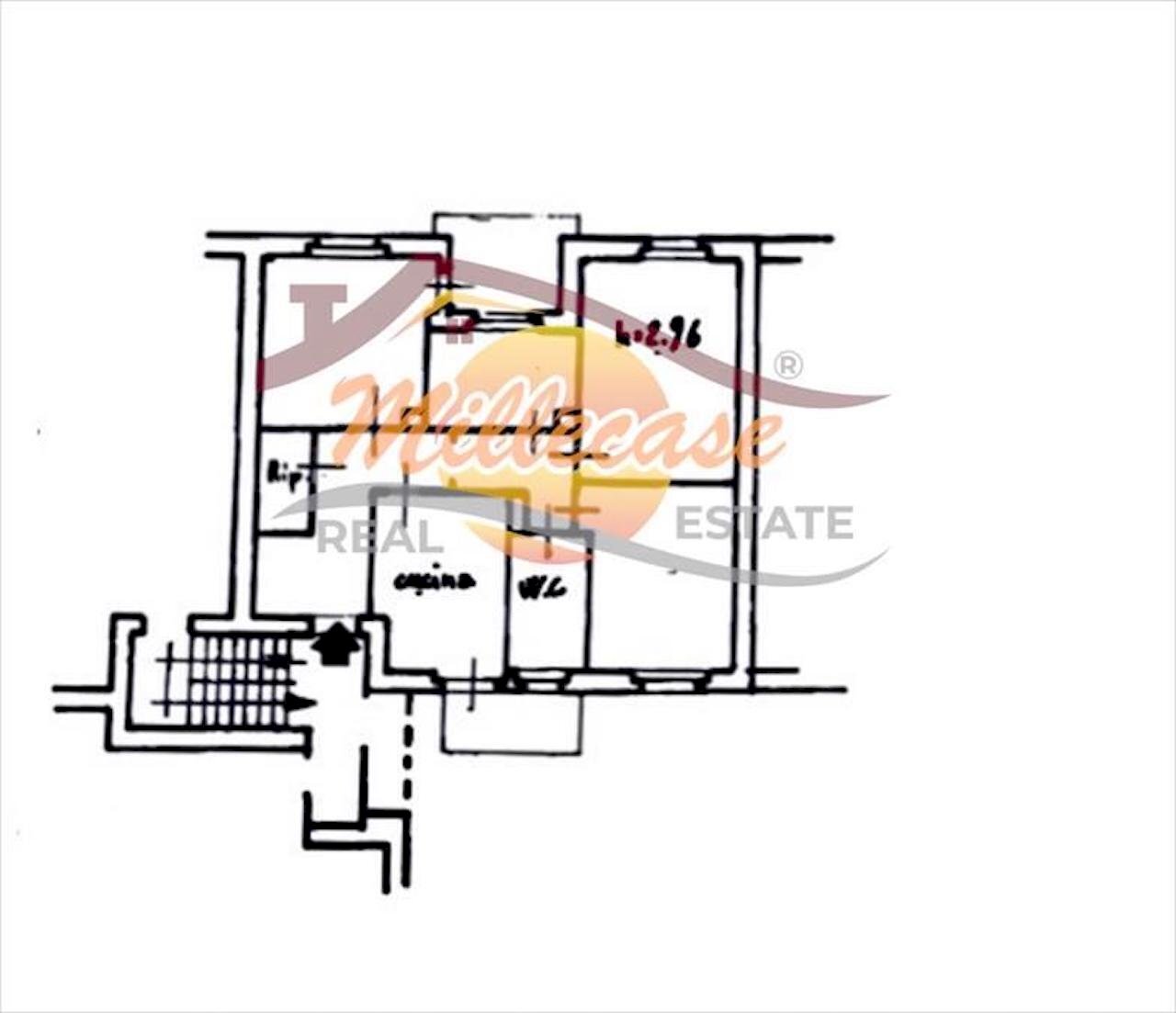 PLANIMETRIA APPARTAMENTO.jpeg - Quadrilocale Via Peppino Impastato 1, Siracusa - planimetria 1