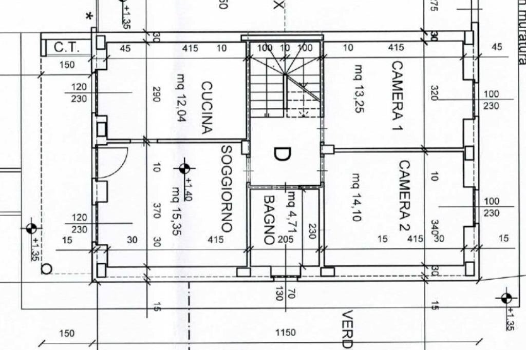 Villa Via Carignano, Rivalta di Torino - planimetria 1