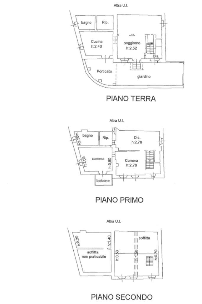 Semi-detached house Strada Magrignano, Neviano degli Arduini - floor plans 1