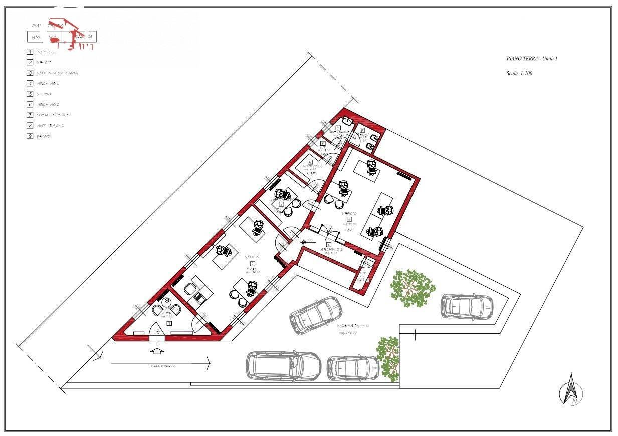 Foto 21 - Ufficio via Maragliano
 
10, Firenze - planimetria 1