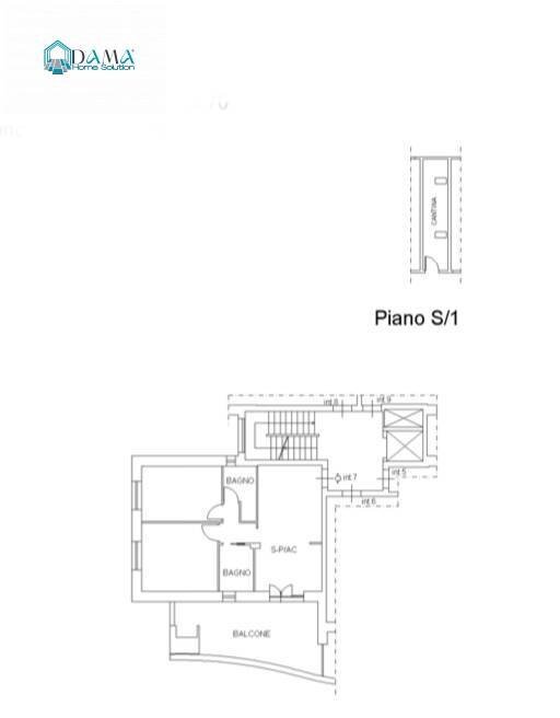 Foto 41 - Trilocale via Starrabba dI Rudinì
 
3, Pomezia - planimetria 1