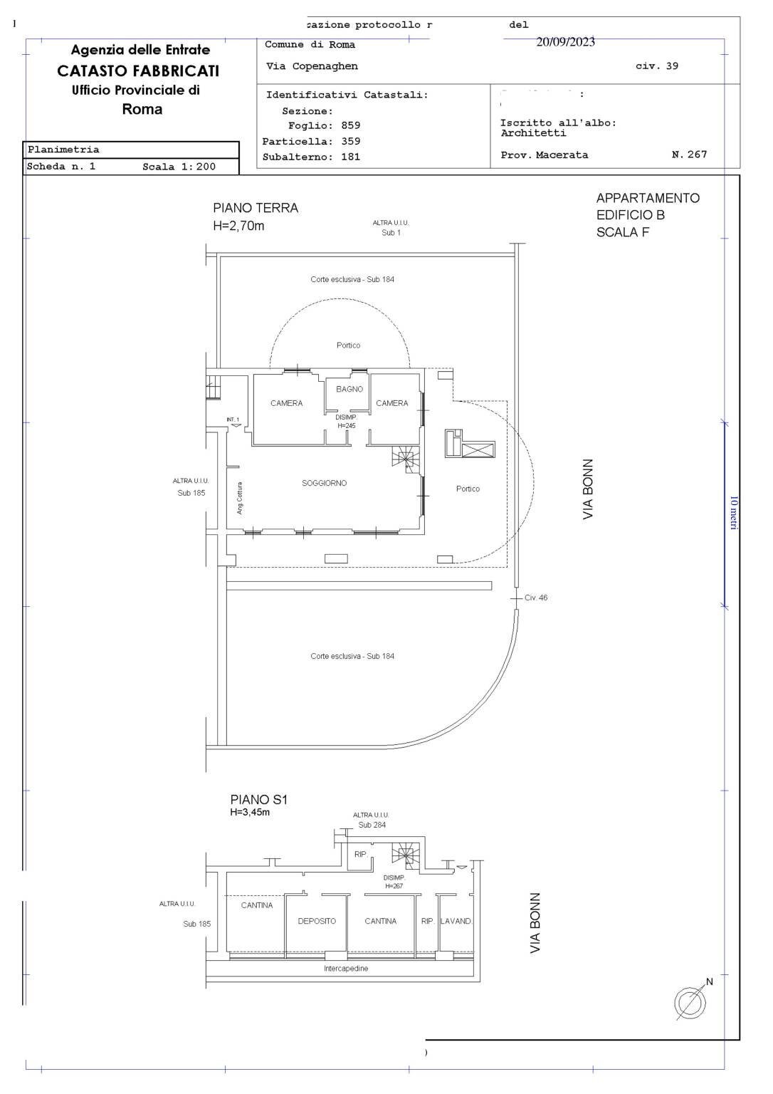 Appartamento via Copenaghen, 39, Roma (zona Torrino) - planimetria 1