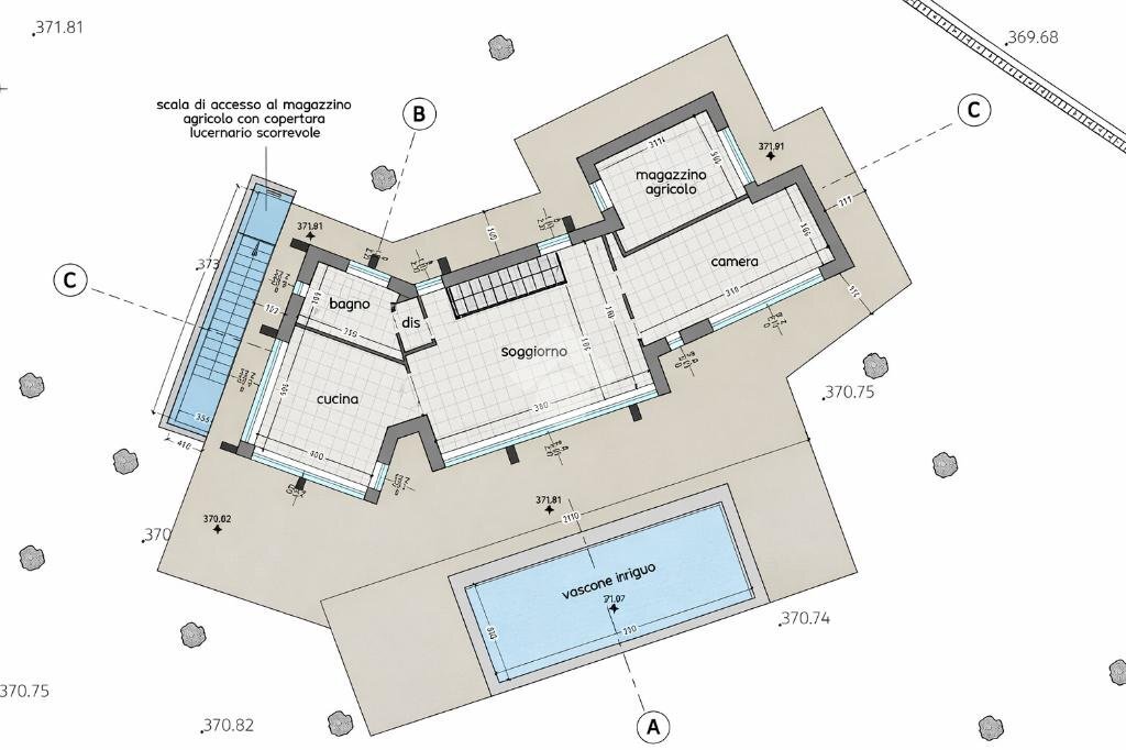 Terreno edificabile Strada Comunale del Piano, Cipressa - planimetria 1