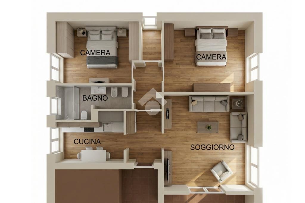 Quadrilocale Via Vignasse, San Lorenzo al Mare - planimetria 1