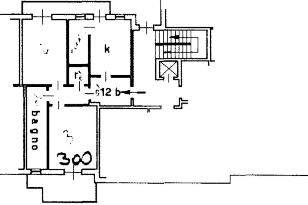 Trilocale Via Moncalvo, Chieri - planimetria 1