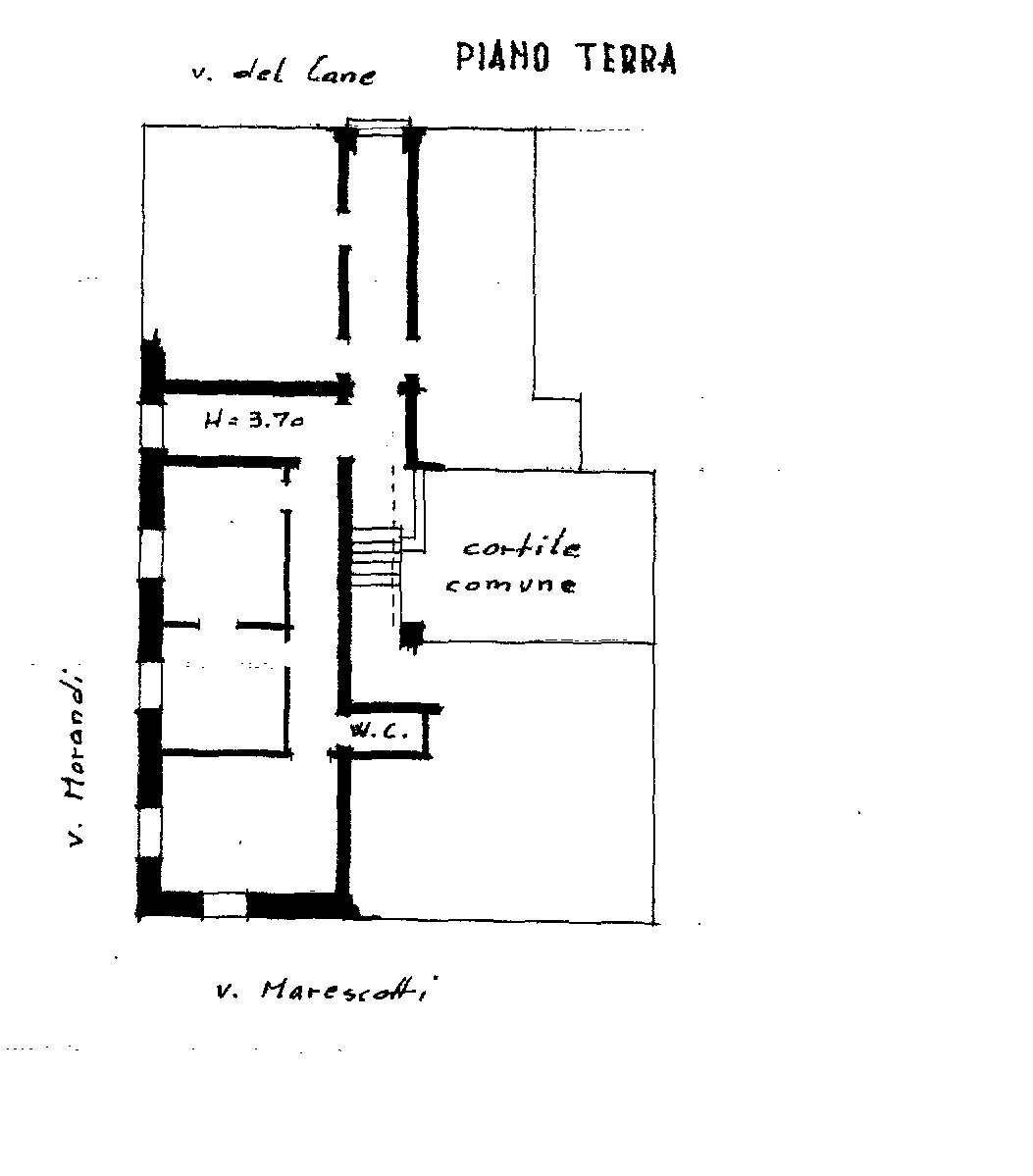 Locale Commerciale Bologna (zona Malpighi) - planimetria 1