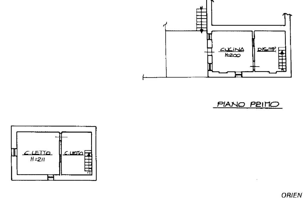 Semi-detached house Via Savognatica, Carpineti - floor plans 1