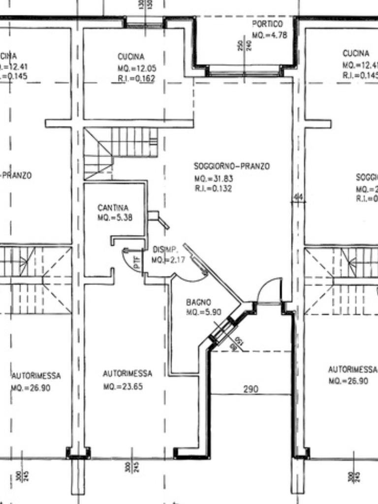Villa a Schiera Via Ilaria Alpi, Novellara - planimetria 1