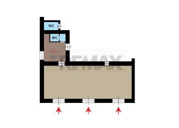 Pianta 2D - Negozio Via San Pietro
 
51, Casoria - foto 11