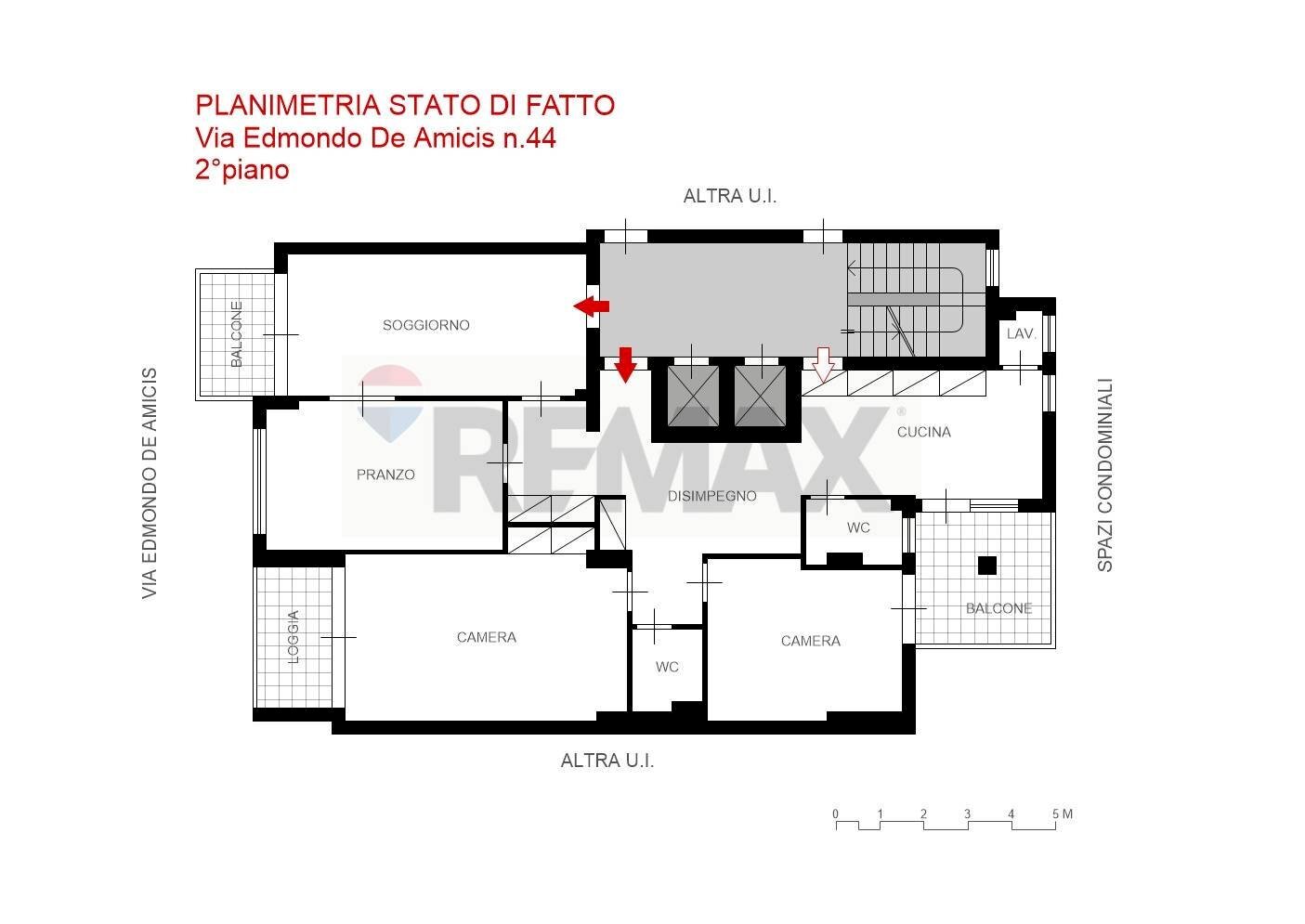 Pianta 2D - Apartment Via Edmondo De Amicis
 
44, Palermo - floor plans 1