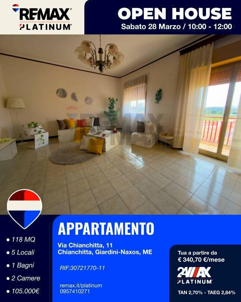 Soggiorno - Appartamento Via Chianchitta
 
11, Giardini-Naxos - foto 1