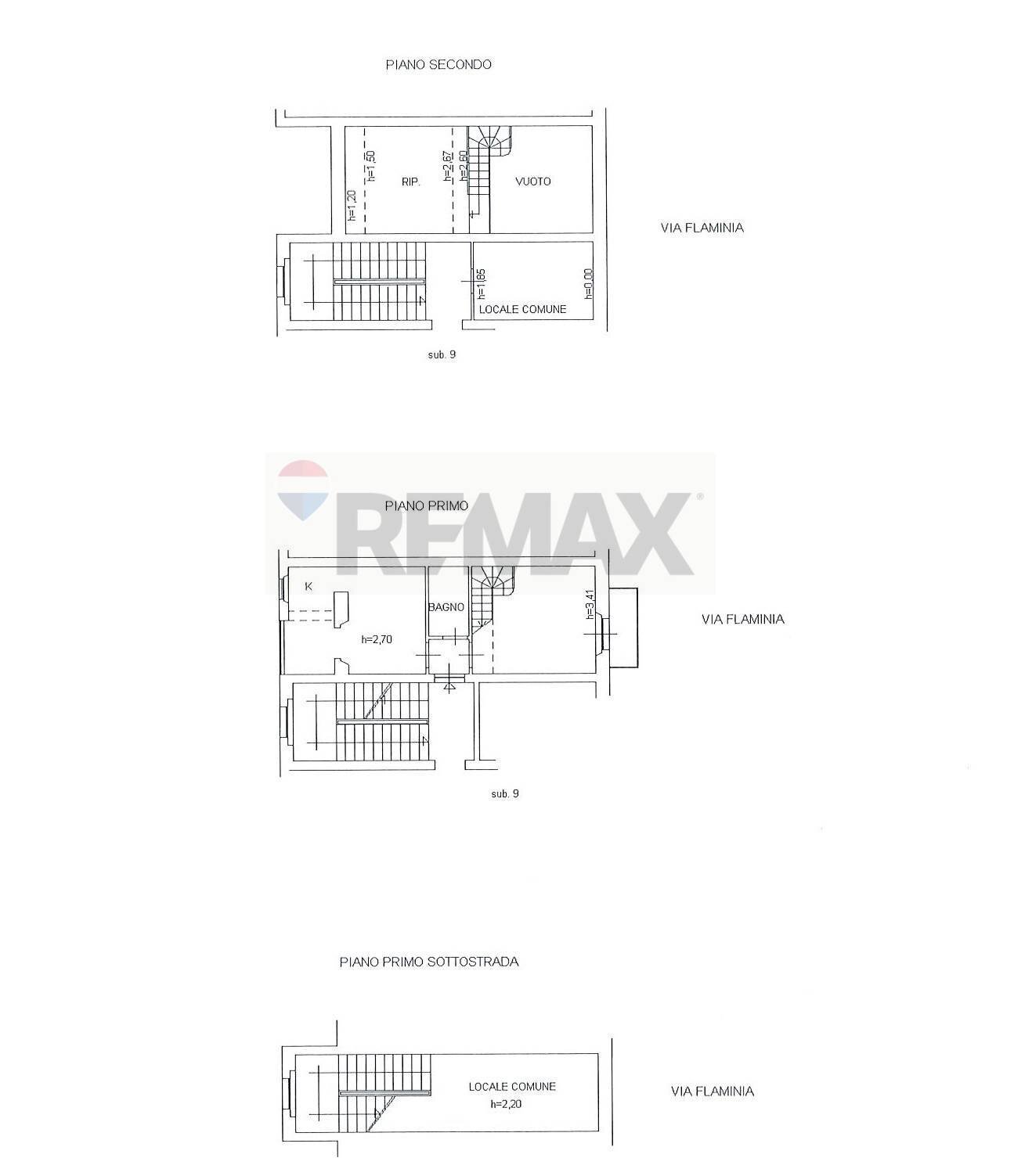 Pianta 2D - Two-room apartment via Flaminia
 
563, Falconara Marittima - floor plans 1