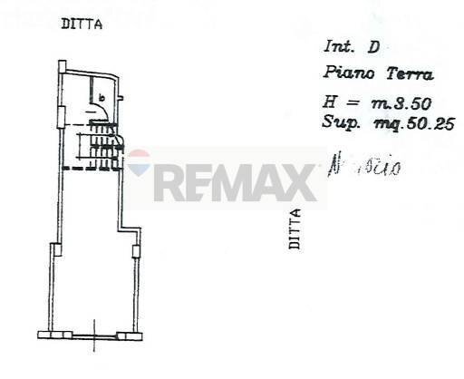 Pianta 2D - Locale Commerciale Via Piave
 
93, Foggia - planimetria 1