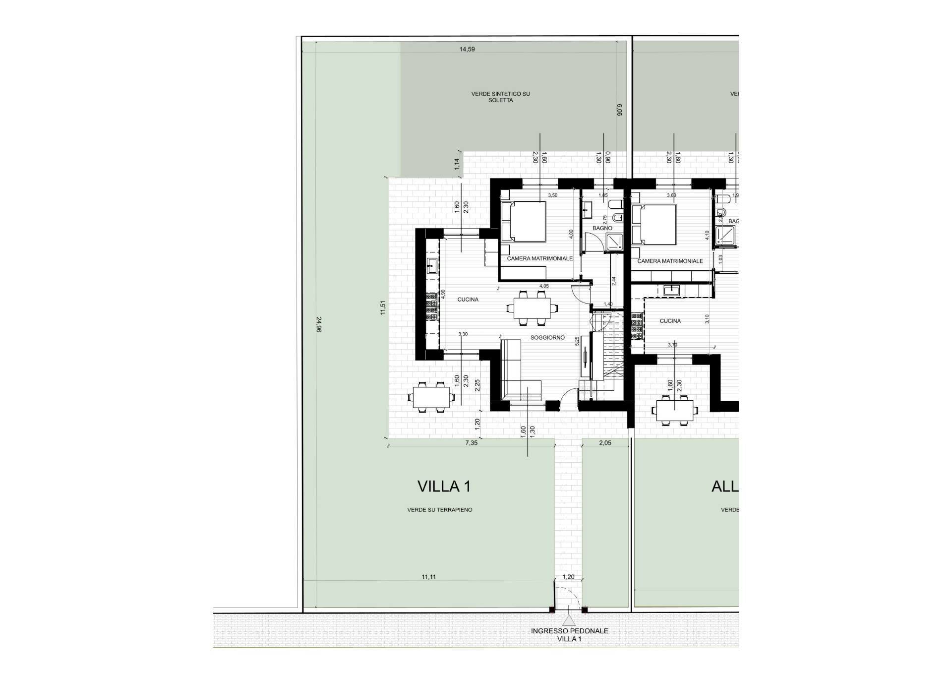 Foto 10 - Villa a Schiera via Bellini, Rivalta di Torino - planimetria 1