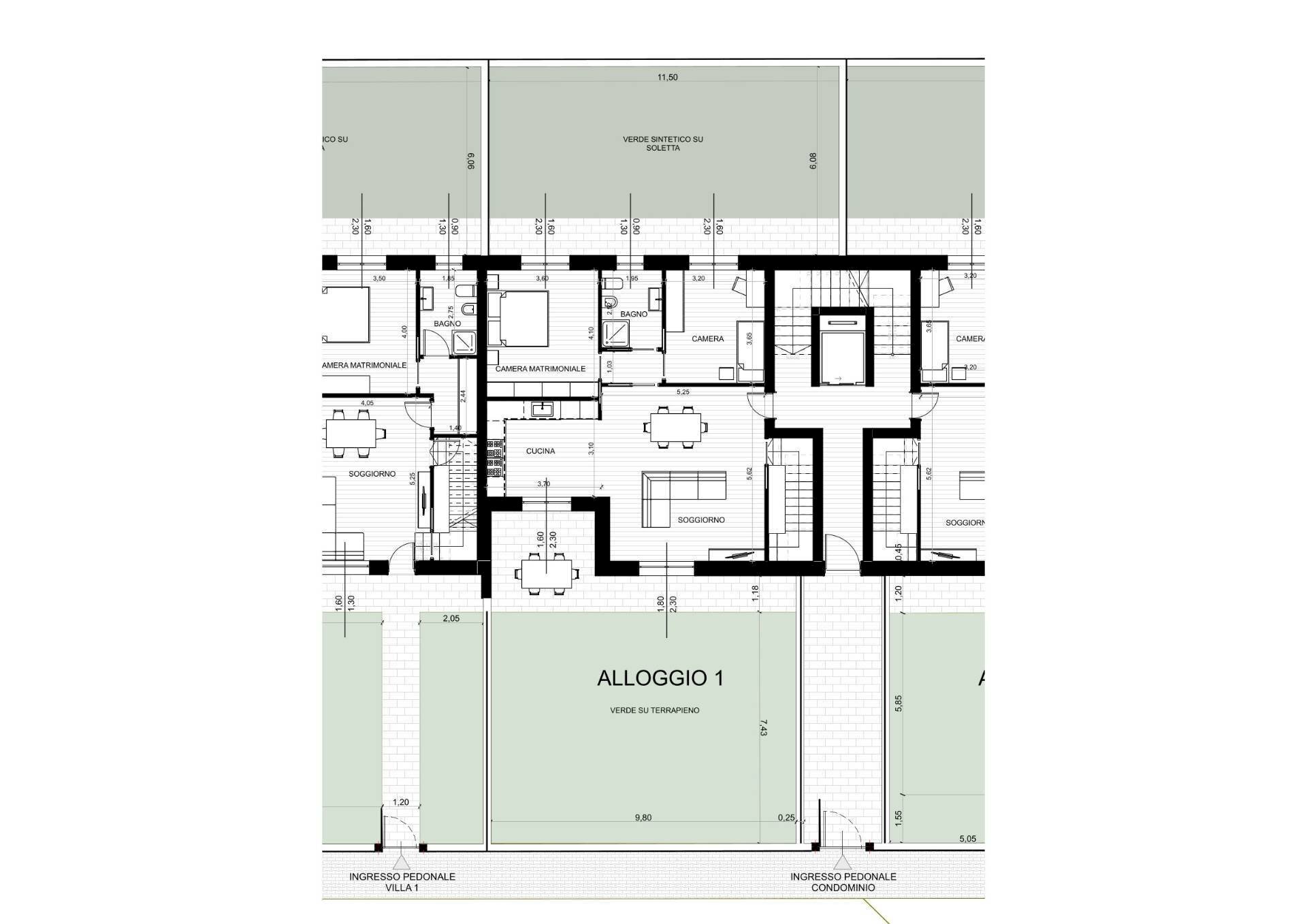 Foto 10 - Quadrilocale via Bellini, Rivalta di Torino - planimetria 1